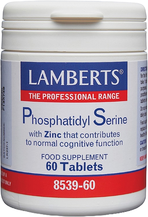 Lamberts Phosphatidyl Serine with Zinc 100mg 60 Tablets