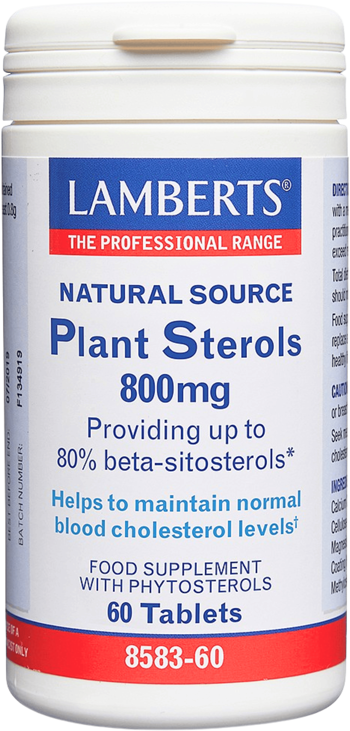 Lamberts Plant Sterols 800mg 60 Tablets