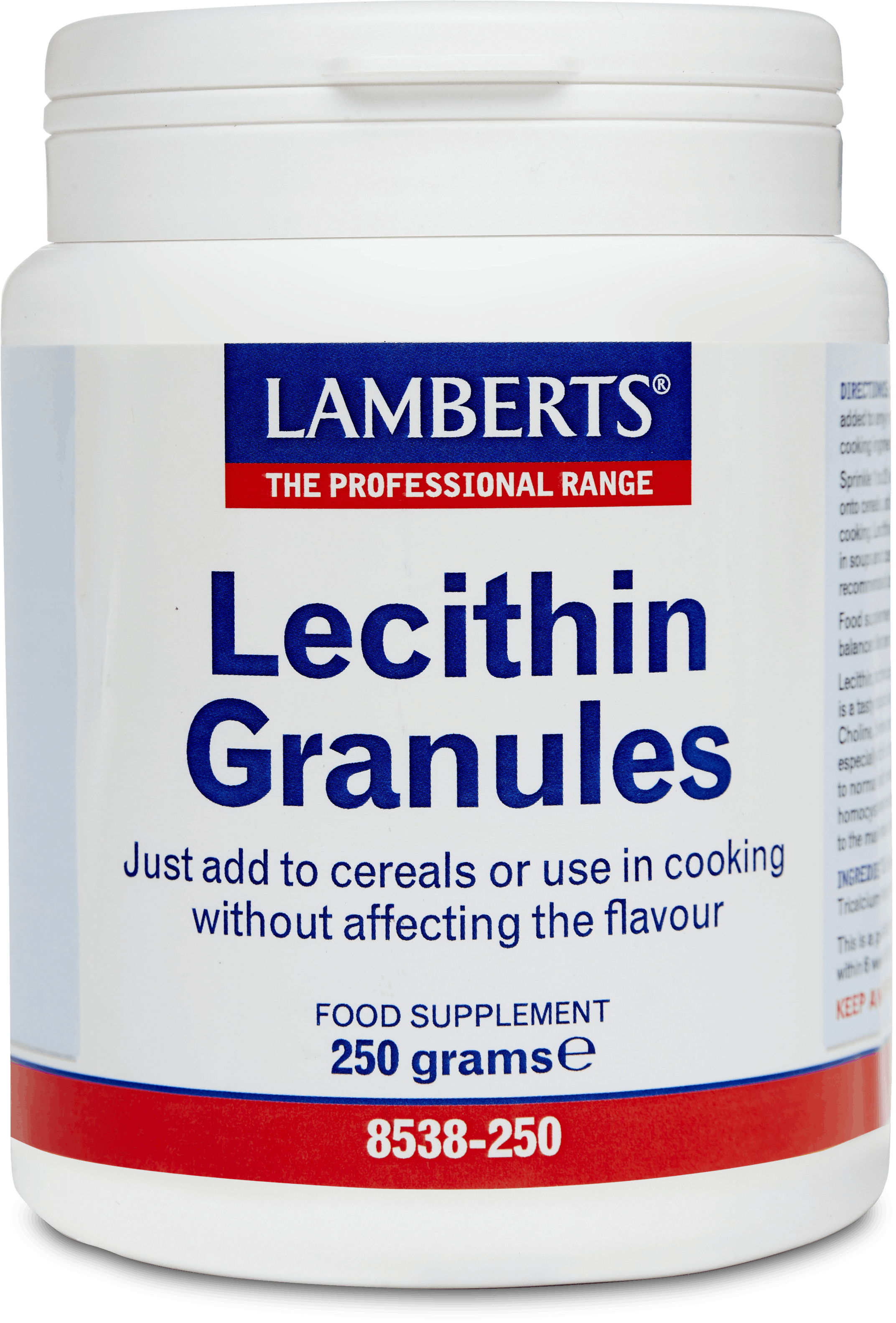 Lamberts Soya Lecithin Granules 250 Grams medino
