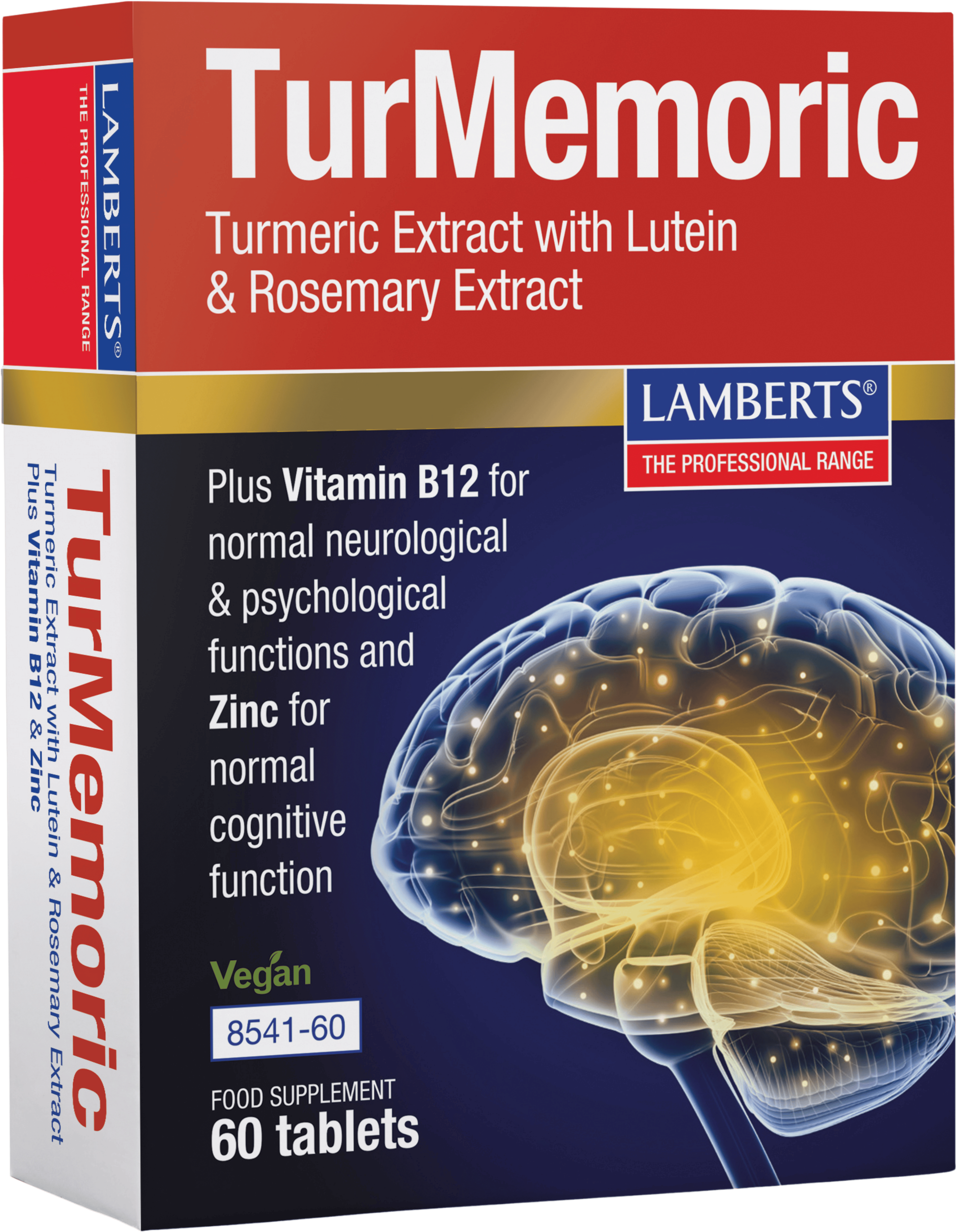 Lamberts TurMemoric Turmeric Extract with Lutein & Rosemary 60 Tablets