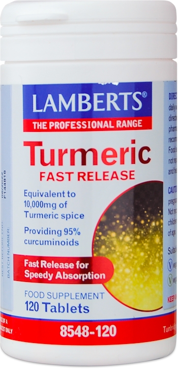 Lamberts Turmeric Fast Release Food Supplement 120 Tablets