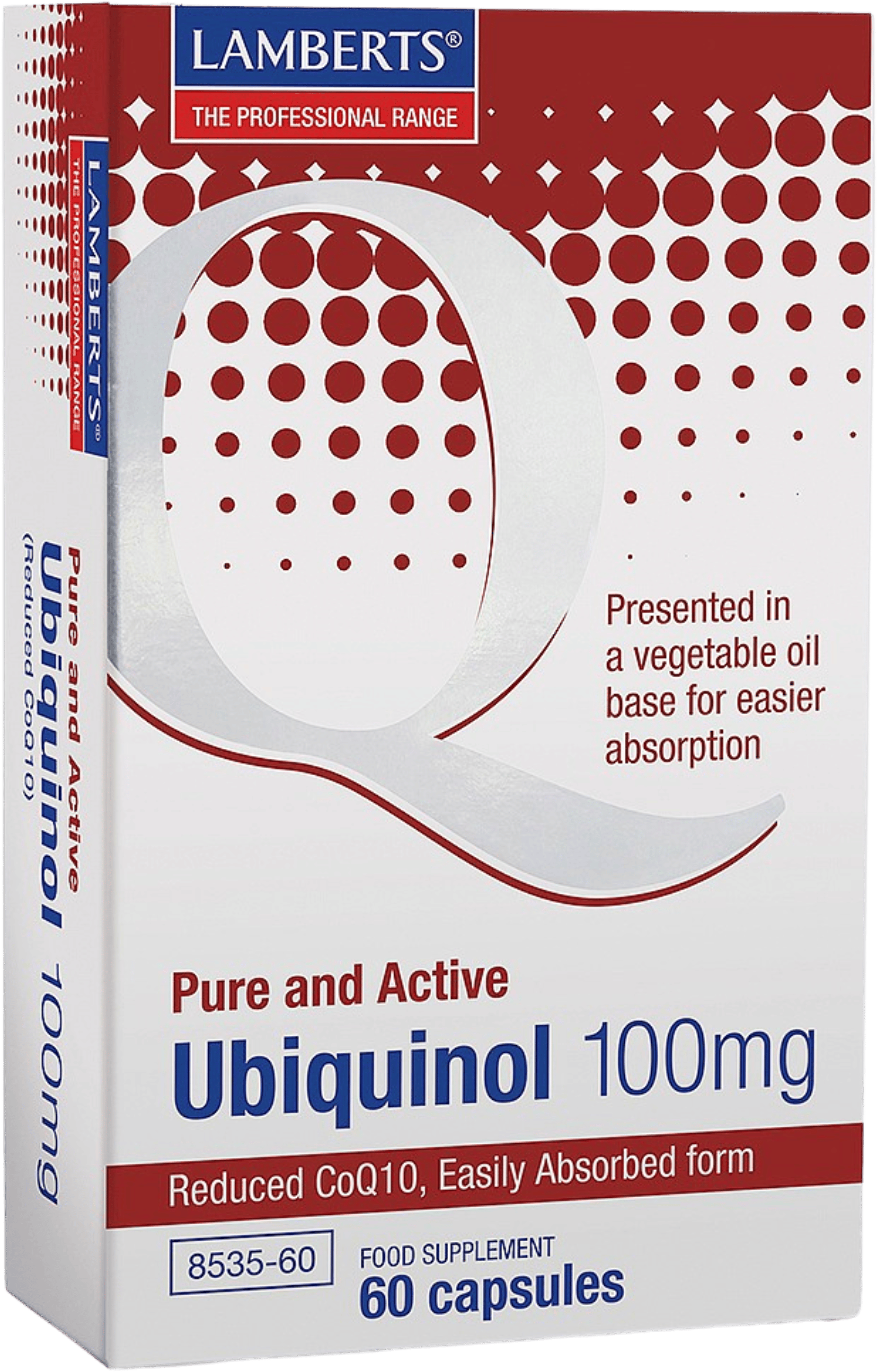 Lamberts Ubiquinol 100mg (Reduced Coq10) 60 Capsules