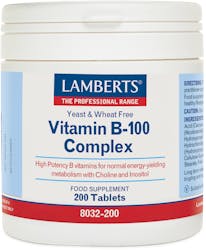Lamberts Vitamin B-100 Complex 200 Tablets