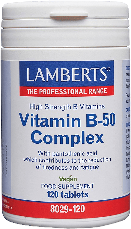 Lamberts Vitamin B-50 Complex 120 Tablets