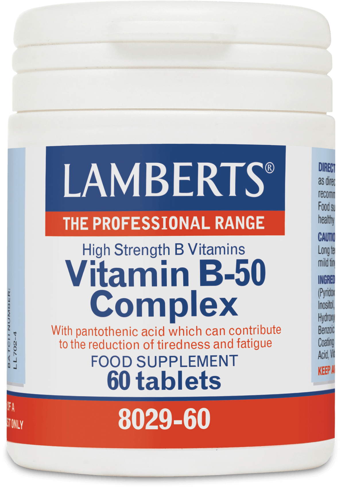 Lamberts Vitamin B-50 Complex 60 Tablets | Medino