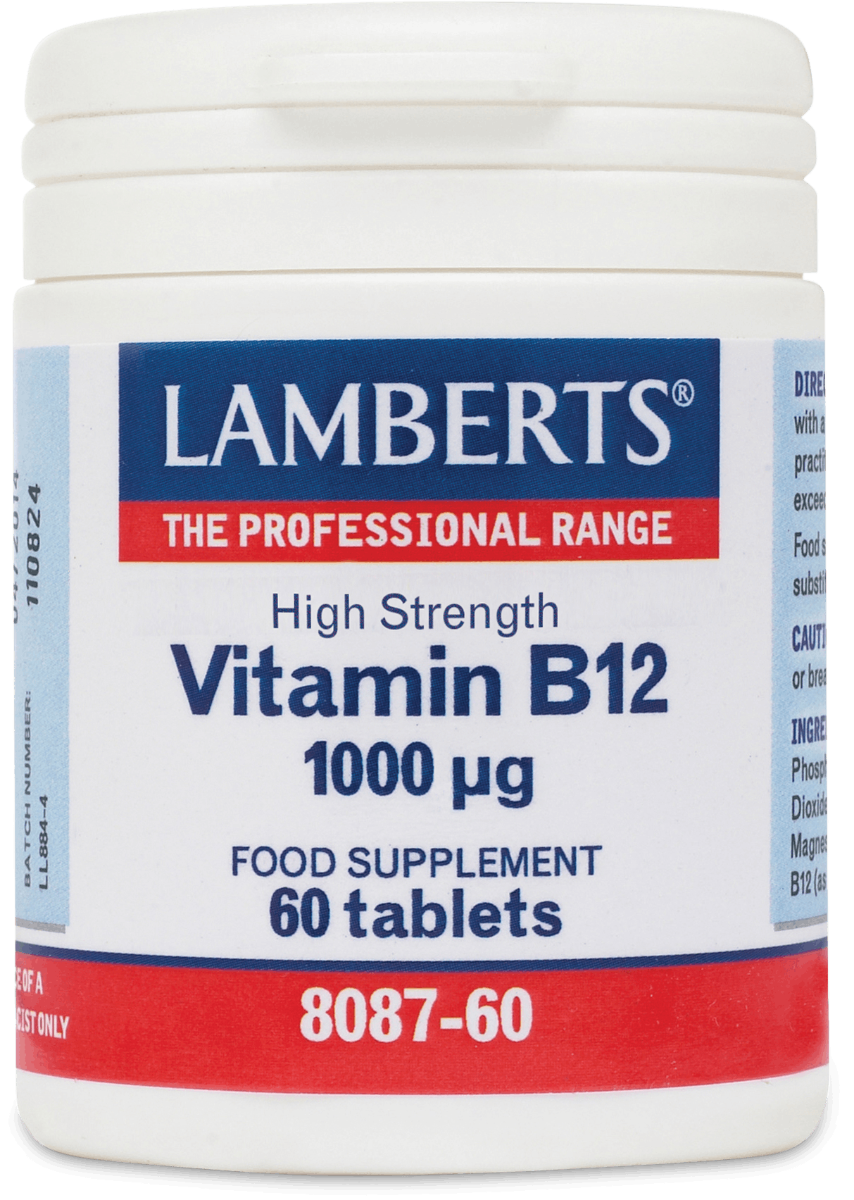 Buy Lamberts Vitamin B12 1000ug 60 Tablets | Medino