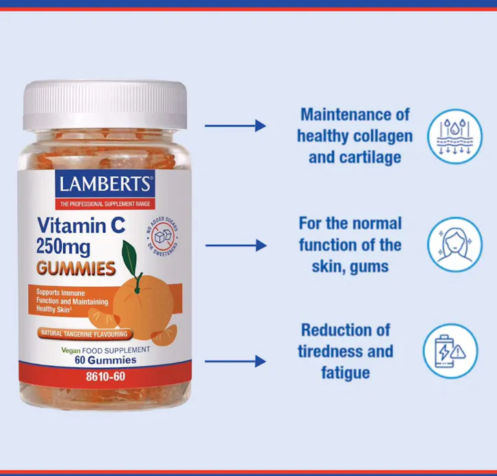 Lamberts Vitamin C 250mg 60 Gummies - 4