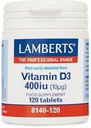 Lamberts Vitamin D3 400 I.U. (10µg) 120 Tabs