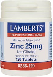Lamberts Zinc Citrate 25mg 120 Tablets