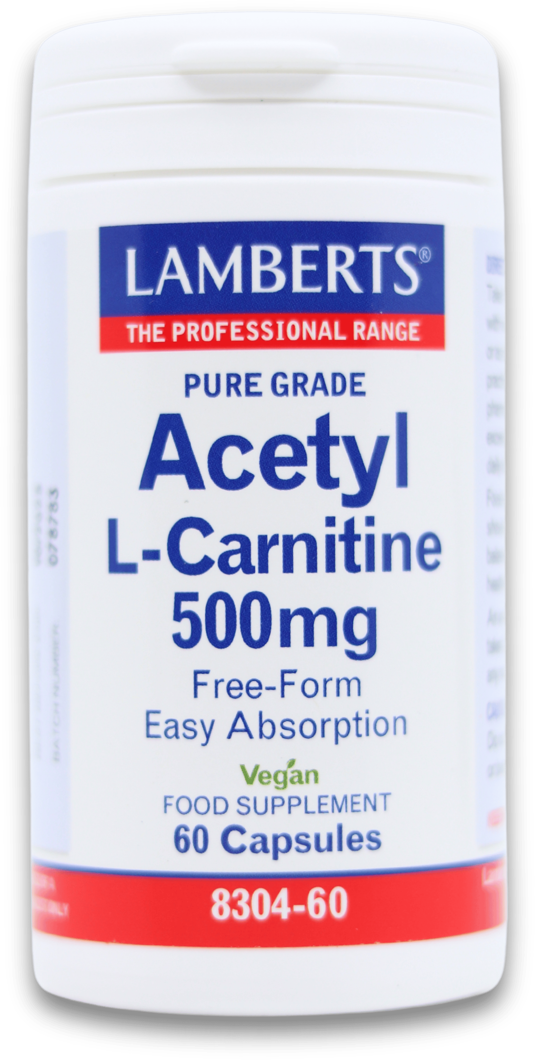 Lamberts Acetyl L-Carnitine 500mg 60 Capsules