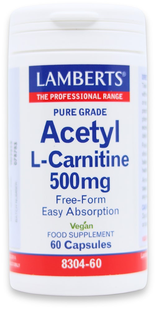 Lamberts Acetyl L-Carnitine 500mg 60 Capsules