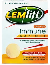 Lemlift Immune Support Orange Chewable 20 Tablets
