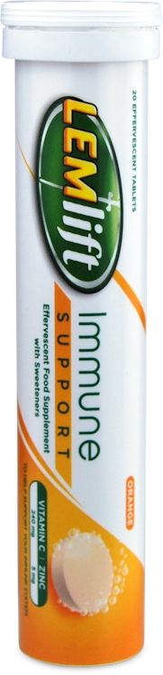 Lemlift Immune Support Orange Effervescent 20 Tablets