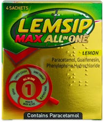 Lemsip Max All in One Lemon 4 Sachets