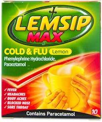 Lemsip Max Cold and Flu Lemon 10 Sachets