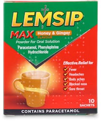 Lemsip Max Fusions Honey & Ginger 10 pack