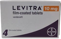 Levitra Vardenafil (PGD) 10mg 4 Tablets