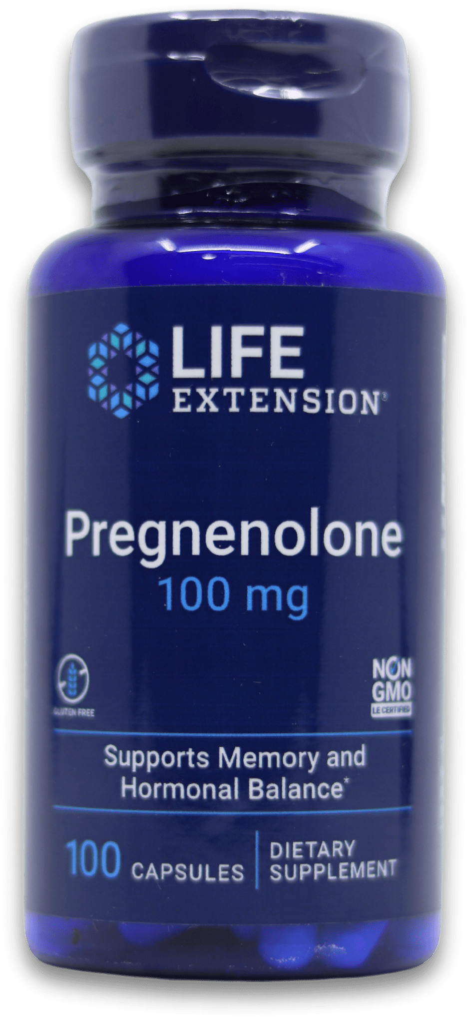 Life Extension Pregnenolone 100mg 100 Capsules