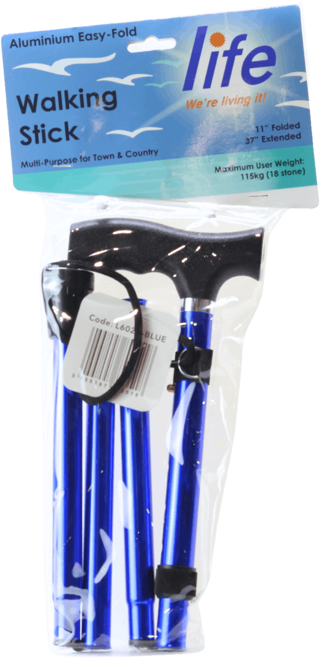 Life Walking Stick Blue 37 Inches