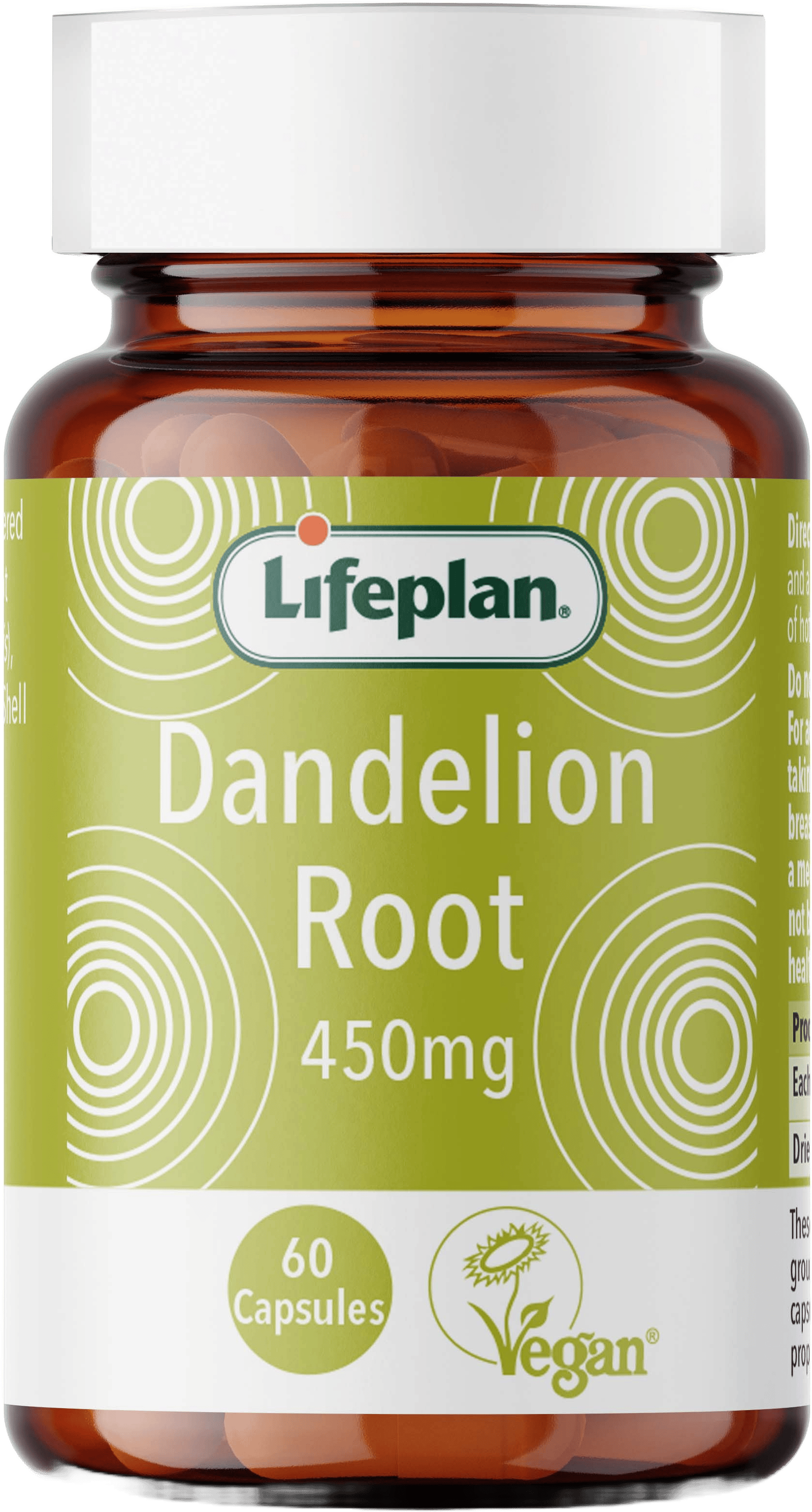 LifePlan Dandelion Root 450mg 60 Capsules