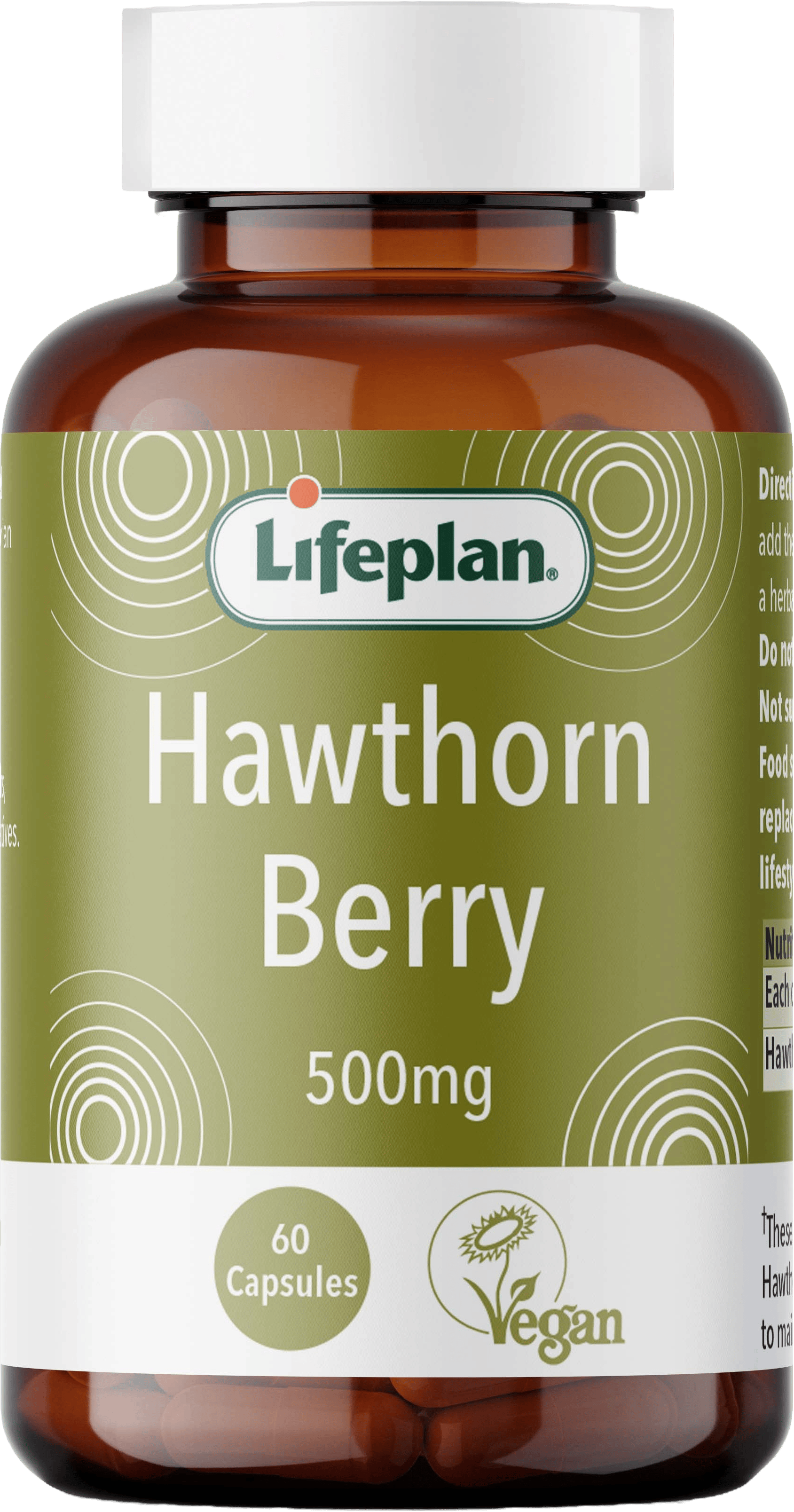 LifePlan Hawthorn 500mg 60 Capsules