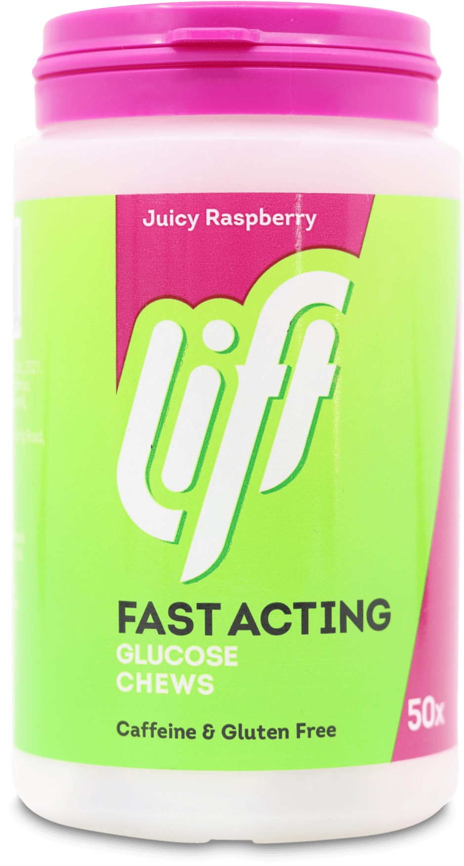 Lift Fast Acting Glucose Chews Raspberry 50 Pack