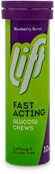 Lift Fast Acting Glucose Chews Tube Blueberry 10 Pack