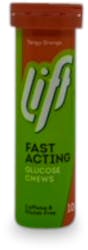 Lift Fast Acting Glucose Chews Tube Orange 10 Pack