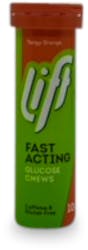 Lift Fast Acting Glucose Chews Tube Orange 10 Pack