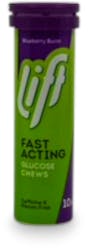 Lift Fast Acting Glucose Chews Tube Raspberry 10 Pack