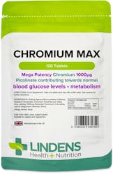 Lindens Health + Nutrition Chromium Max 1000mcg 120 Tablets