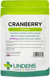 Lindens Health + Nutrition Cranberry 5000mg 100 Tablets