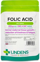Lindens Health + Nutrition Folic Acid 400mcg 240 Tablets
