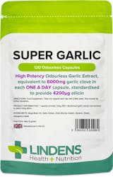 Lindens Health + Nutrition Garlic 6000mg 120 Capsules