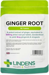Lindens Health + Nutrition Ginger Root 500mg 90 Tablets