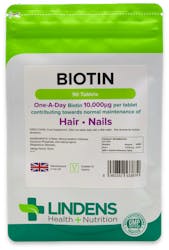 Lindens Health + Nutrition Biotin 10,000μg 90 Tablets