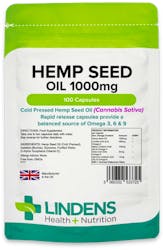 Lindens Health + Nutrition Hemp Seed Oil 1000mg 100 Capsules
