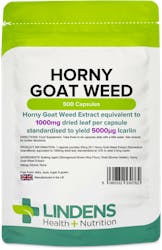 Lindens Health + Nutrition Horny Goat Weed 1000mg 500 Capsules