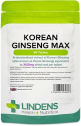 Lindens Health + Nutrition Korean Ginseng Max 3125mg 90 Tablets