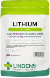 Lindens Health + Nutrition Lithium 5mg 60 Tablets