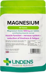 Lindens Health + Nutrition Magnesium (MgO 500mg)90 Tablets