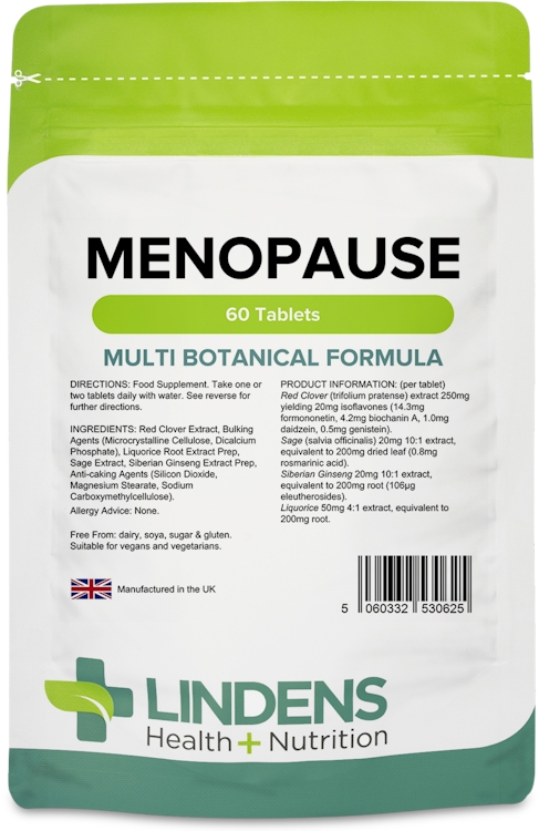 Lindens Health + Nutrition Menopause Formula 60 Tablets
