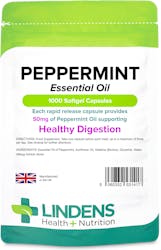Lindens Health + Nutrition Peppermint Oil 50mg 1000 Capsules