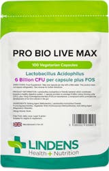 Lindens Health + Nutrition Pro Bio Live Max 6BN 100 Veg Capsules