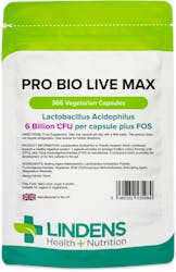 Lindens Health + Nutrition Pro Bio Live Max 6BN 365 Veg Capsules