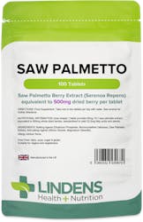Lindens Health + Nutrition Saw Palmetto 500mg 100 Tablets