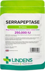 Lindens Health + Nutrition Serrapeptase 250,000IU 30 Tablets