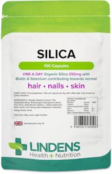 Lindens Health + Nutrition Silica for Hair & Nails 250mg 100 Capsules