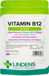 Lindens Health + Nutrition Vitamin B12 (250mcg) 120 Tablets
