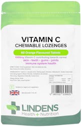 Lindens Health + Nutrition Vitamin C 60 Chewable Tablets